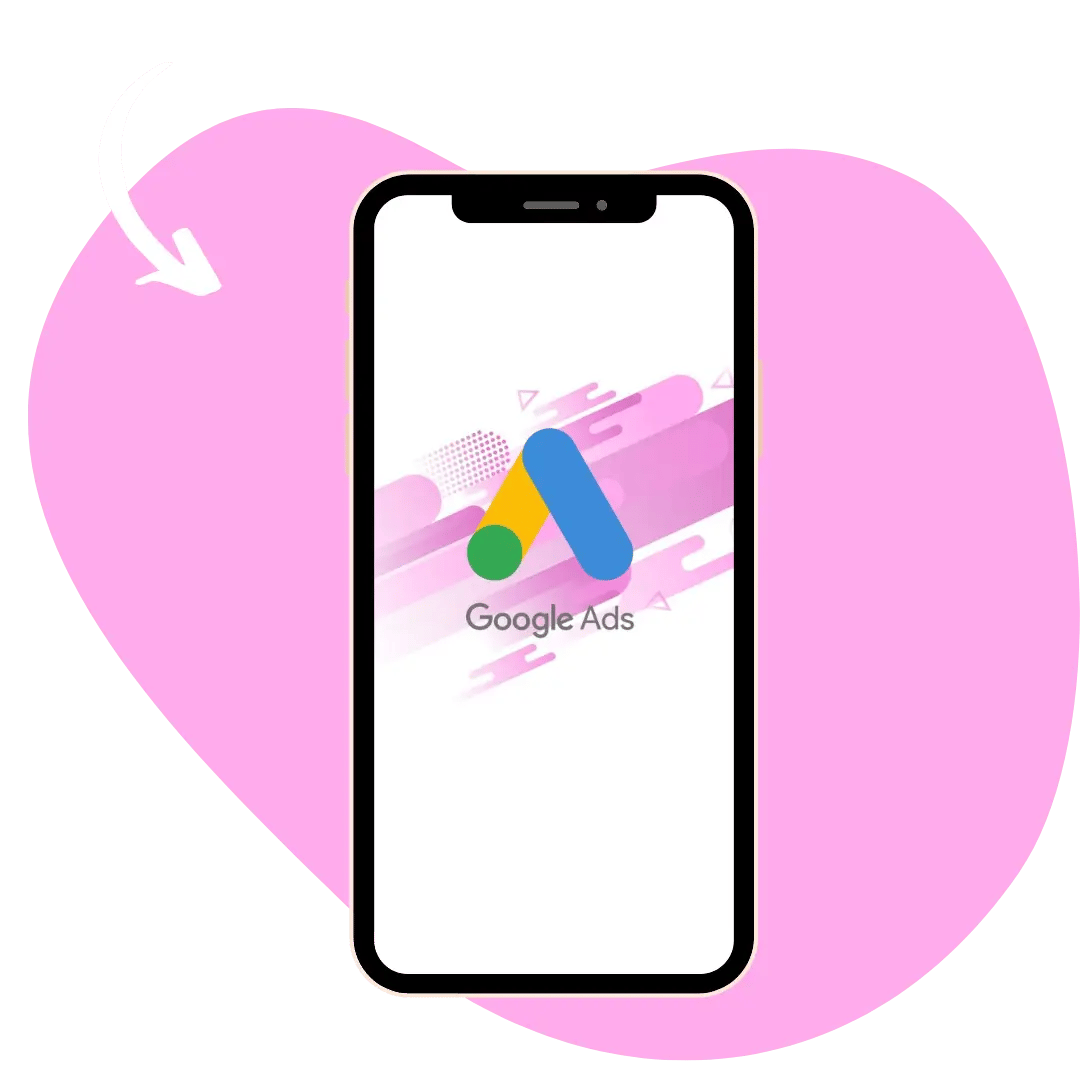 google ads logo displayed on iphone