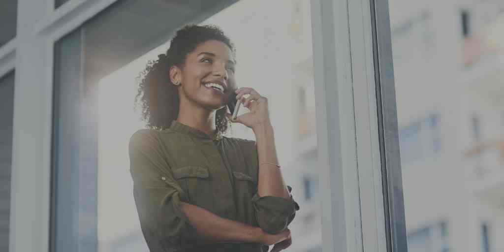 Woman on phone